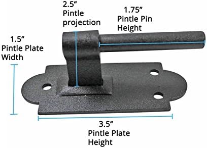 Sturdy Rust-Resistant Wrought Iron Shutter Hinges Durable and Easy to Install