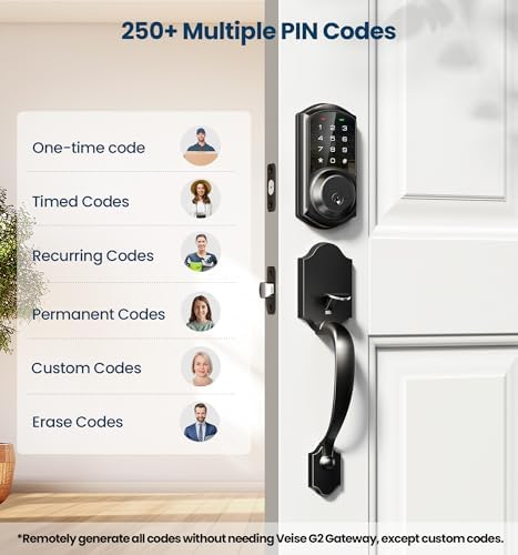 Veise Smart Front Door Lock Set with Keyless Entry