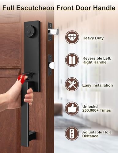 Full Escutcheon Handle Set