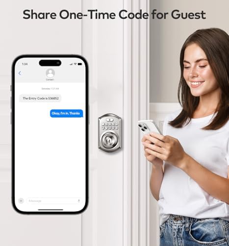 decessor Deadbolt with Keyless Keypad Entry and One-Time Code Security