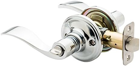Copper Creek Waverly Door Lever Polished Stainless Side-Opening Secure