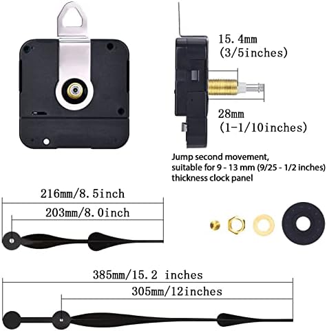 1 Set of High-Quality Long Shaft Clock Movements