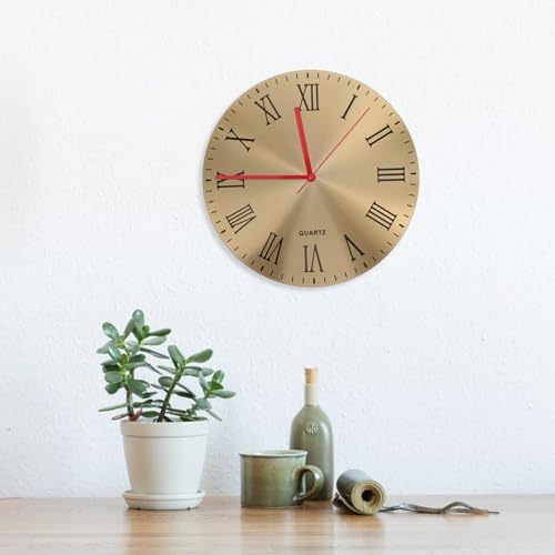 2-Piece Metal Wall Clock Mechanism Replacement for DIY Repair Accurate Timekeeping