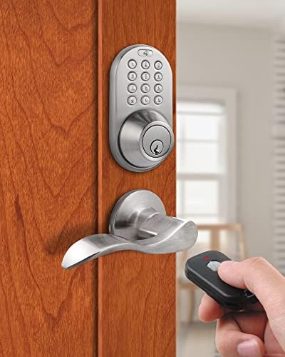 MiLocks XFL-02SN Digital Deadbolt with Passages Lever and Keyless Entry