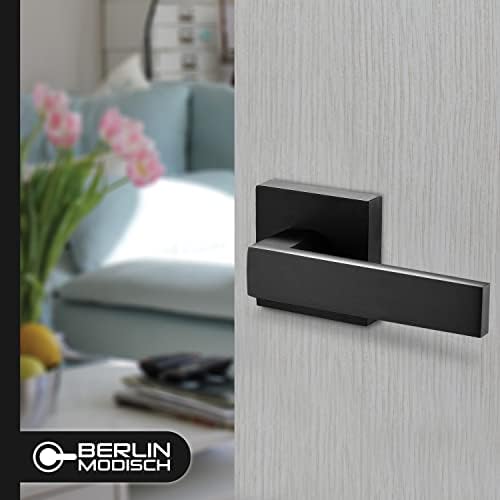 Modern Square Entry Lever Door Handle Set