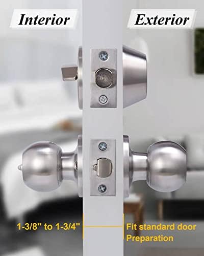 All Keyed Same Entry Door Knob and Single Cylinder Deadbolt Combo Set