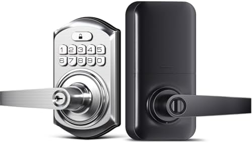 Keyless Entry Door Keypad Front Door Lock with Handle