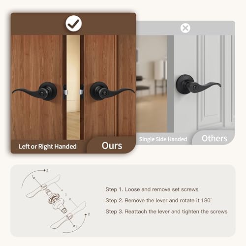 Moquin Wave Design Door Lever - Elevate Your Home Security with Style