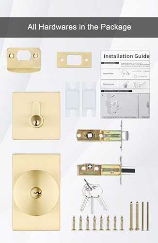 GoldenWarm Front Entry Door Lock Set