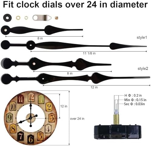 High Torque Clock Movement Kit for Large Clocks