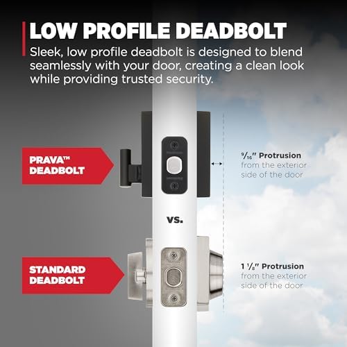 Kwikset Prava Front Door Lock Set with SmartKey Matte Black