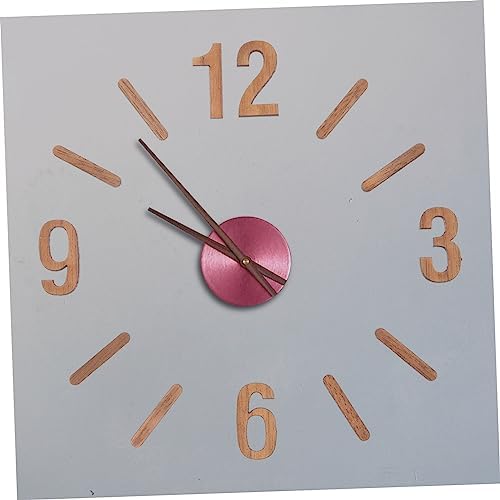 EXCEART Roman Numeral Digital Wall Clock DIY Wood Panel with Glue Included