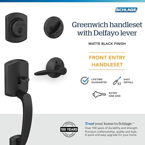 Schlag Front Entry Door Handle Set