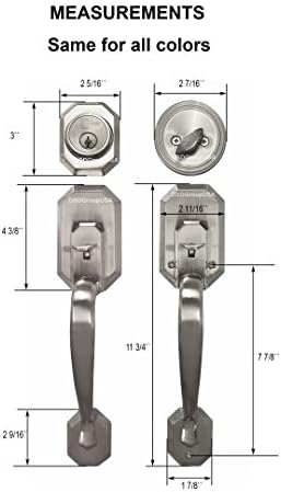 Construction Entry Lock Set with Deadbolt Oil Rubbed Bronze