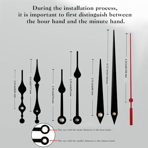12mm Shaft Replacement for Silent Clocks