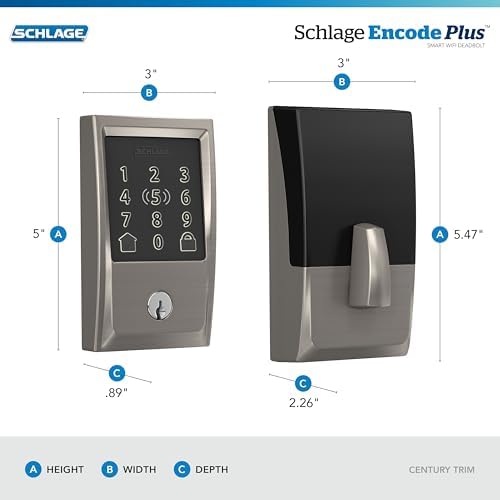 SCHLAGE BE499WB CEN 619 Encode Plus