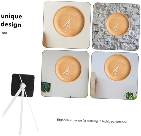 Silent Clock Movement Kits Replacement White Straight Hand for Professionals