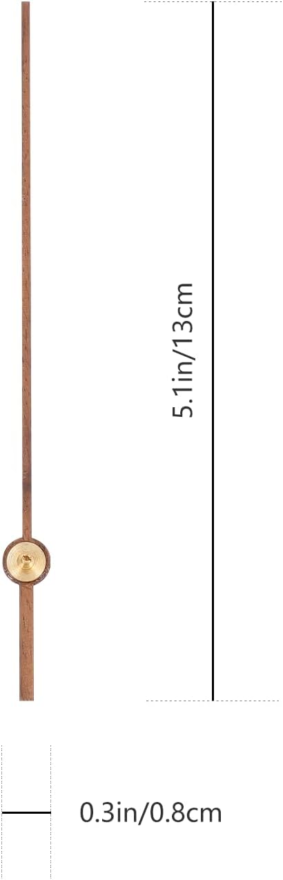 EXCEART 10pcs Wooden Second Hand Clock Parts DIY Kit