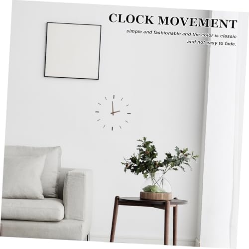 DIY Replacement Kit for Wall Clock Movement with Plastic Wood Hands Mechanism