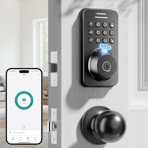 Secure Front Door Lock System with Keypad Fingerprint