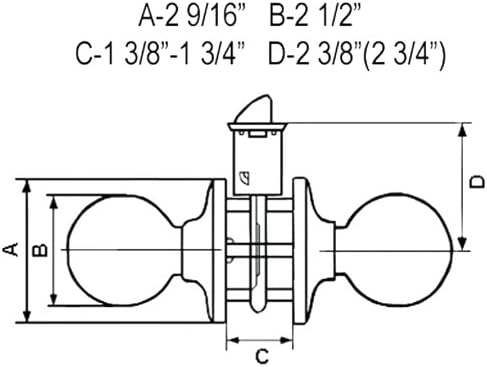 Elegant Satin Nickel Door Knob 6093DC