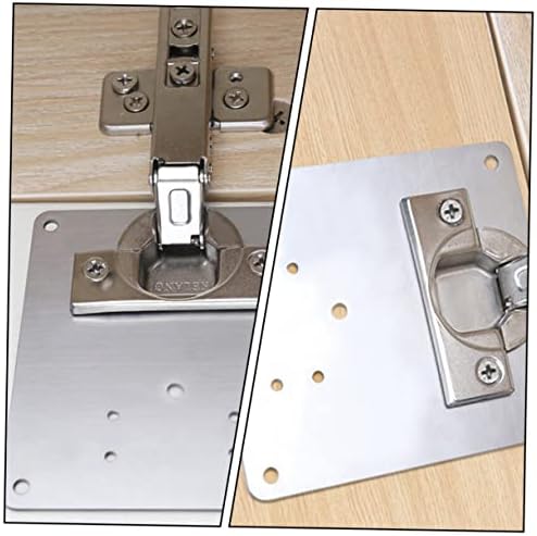 Artibetter Stainless Steel Hinge Repair Plate 4-Pack for Furniture Eroding Hinges