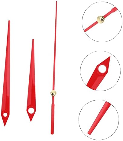 30 Set Metal Clock Hands Durable Replacement for Red Aluminum Clocks