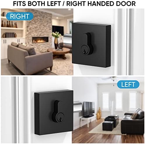 Ticonn Matte Black Door Handle