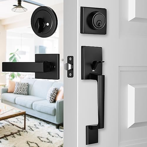 Azdele Front Door Handle and Deadbolt Set Front Door Lock Set