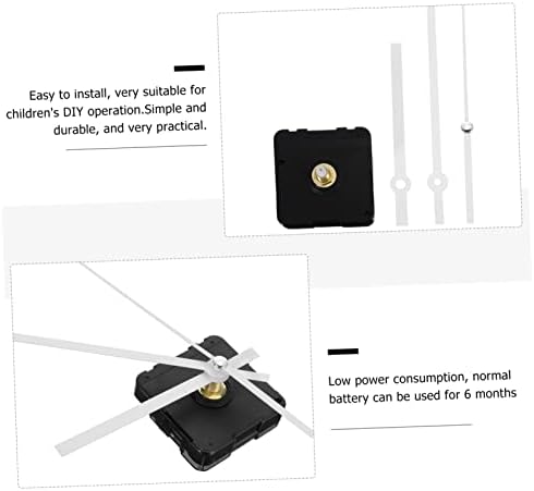 Angoily - Replacement Wall Clock Movement White Plastic Large Digital Clock with Silently Chimes