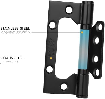 GoldenWarm 18-Piece Non-Mortise Hinges for Interior Doors