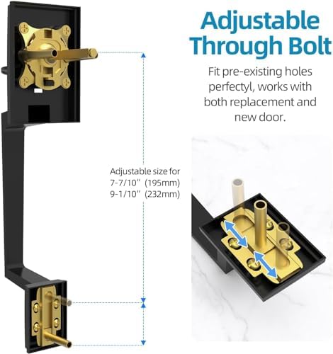 Signature Security Door Handle Set with Reversible Mechanism