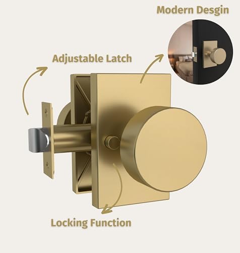 Modern Privacy Door Knob - Laura I