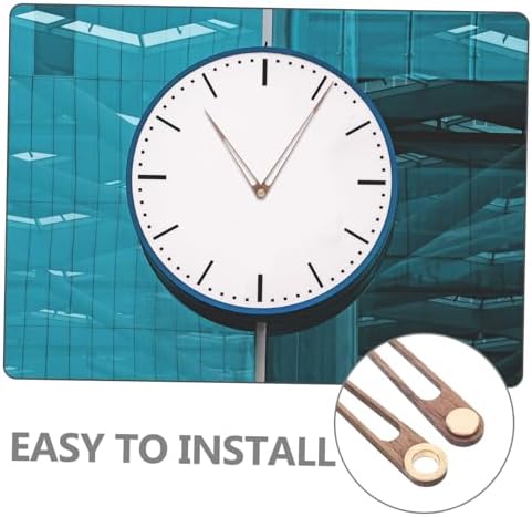 jojofuny Long Shaft Clock Movement Parts Wooden Clock Hands Kit for DIY