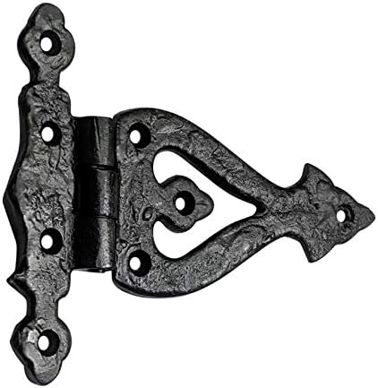 Adonai Hardware - 2-Piece Antique Cast Iron Hinges 53-inch Barn Doors