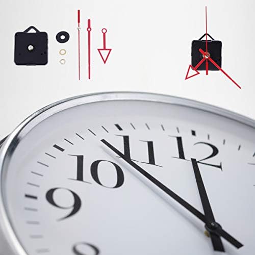 Red Clock Movement Mechanism Kit for Clock Repair and Replacement