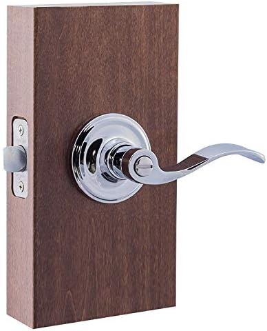 Copper Creek Waverly Door Lever Polished Stainless Side-Opening Secure