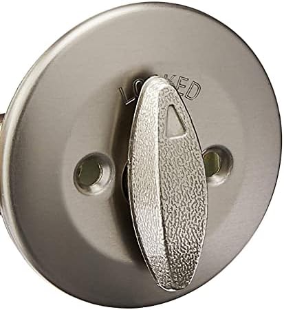 Kwikset 663 Deadbolt Unkeyed No Key Sink Door Lock Satin Nickel