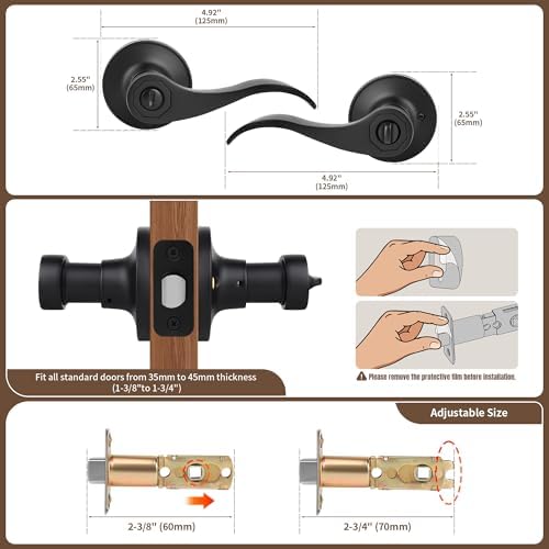 Moquin Wave Design Door Lever - Elevate Your Home Security with Style