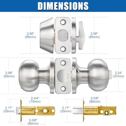 High-Quality 3-Set Entry Door Knob and Deadbolt Combo