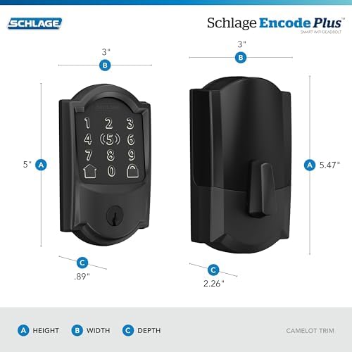 Schlage BE499WB CAM 622 Encode Plus WiFi Smart Lock