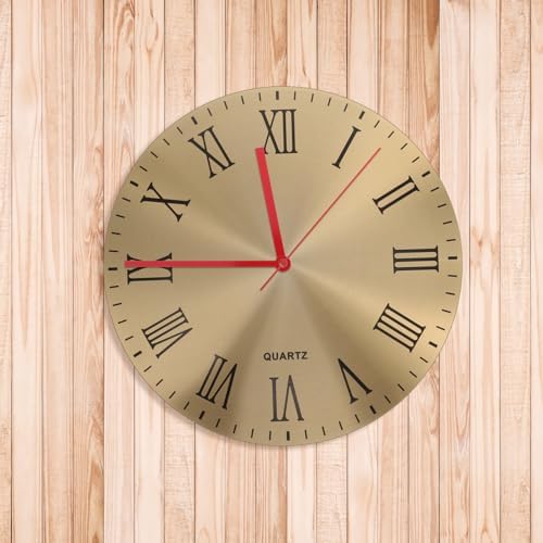 2-Piece Metal Wall Clock Mechanism Replacement for DIY Repair Accurate Timekeeping