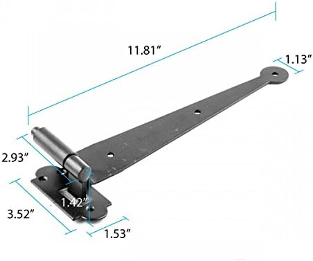 Sturdy Rust-Resistant Wrought Iron Shutter Hinges Durable and Easy to Install