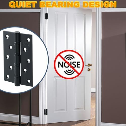 Alise Matte Black Door Hinges