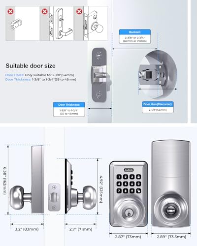 ApeStellar Door Knob with Keypad