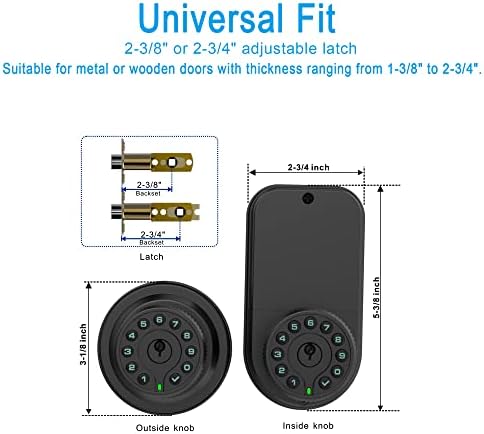 Secure Digital Door Keypad with Dual Cylinder Lock on Door