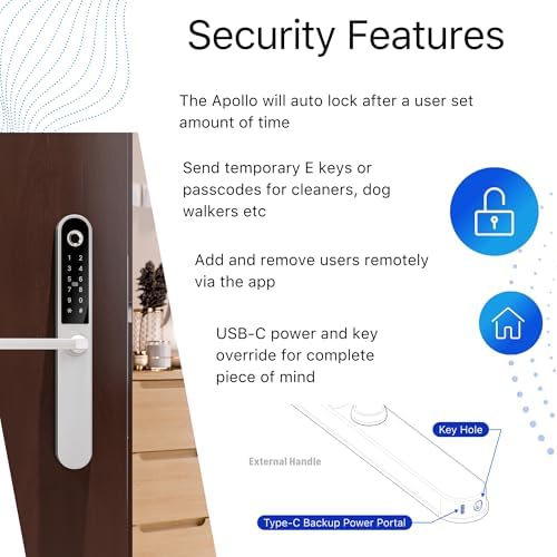 Blusafe Secure Keyless Door Handle