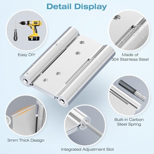 Runbo 3-Inch Stainless Steel Door Hinge