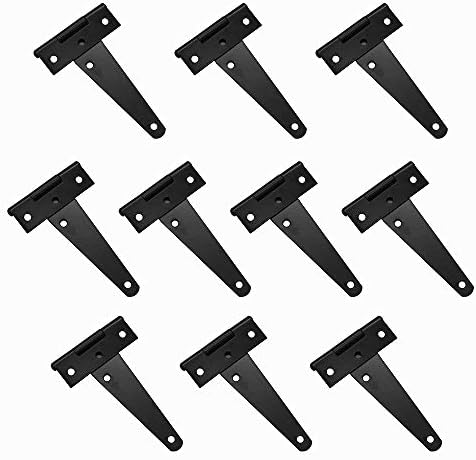 10-Piece T-Strap Door Hinges Set