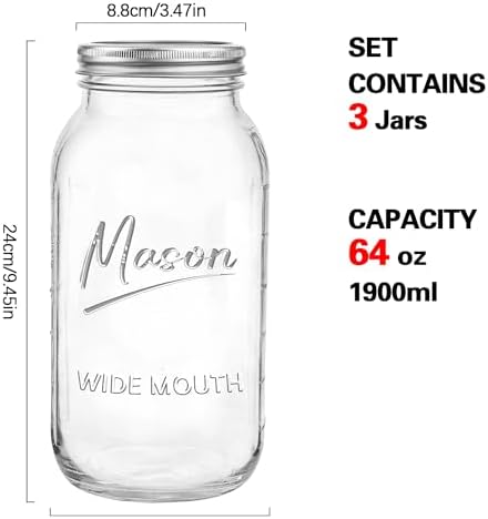 Mason Jars for Canning and Storage